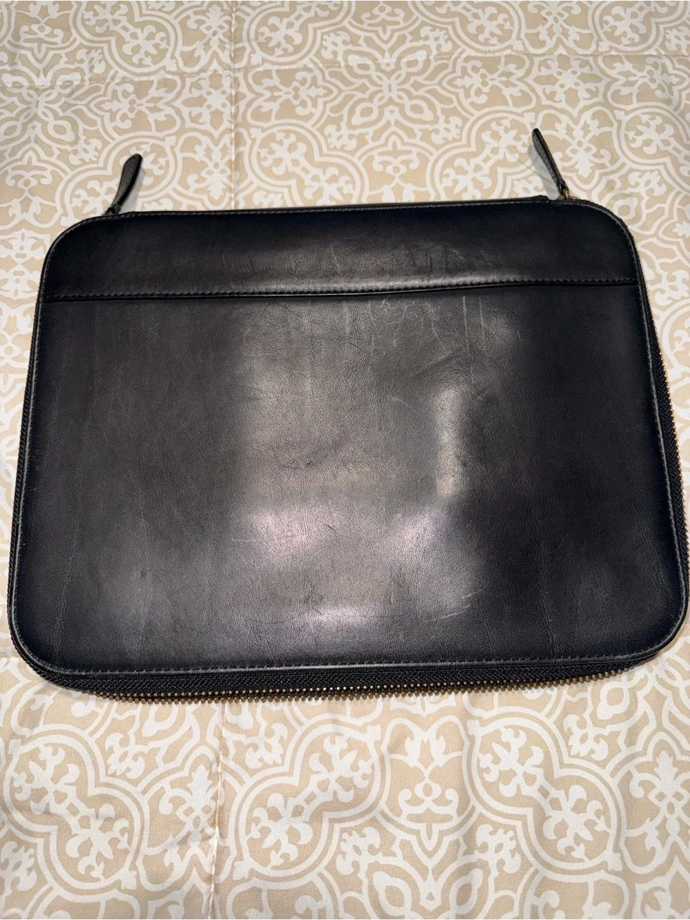 Coach Black Leather Laptop Portfolio Case